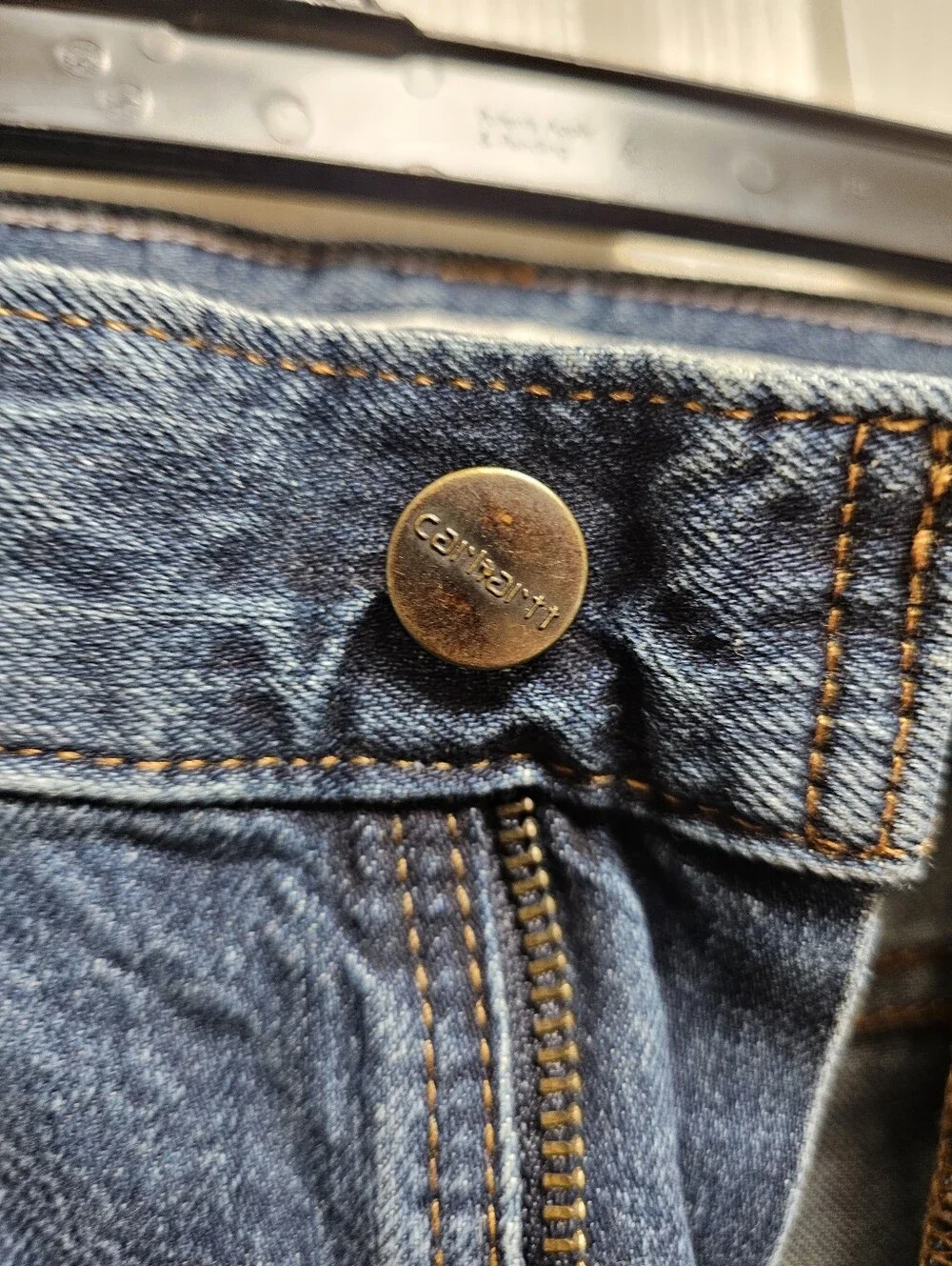 Carhartt Relaxed Straight Jeans 40x36 NWT Blue Denim Workwear